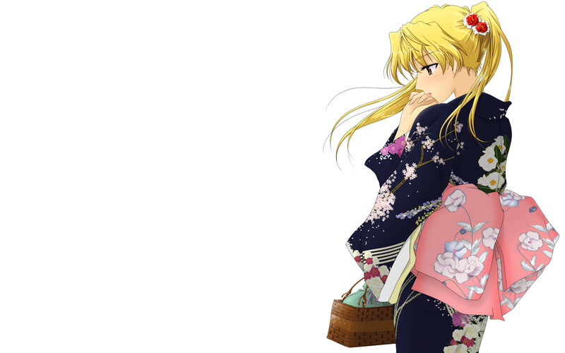 anime girl in kimono