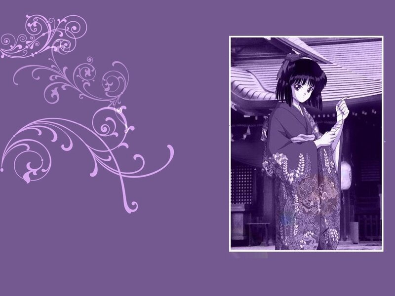 anime girl in kimono