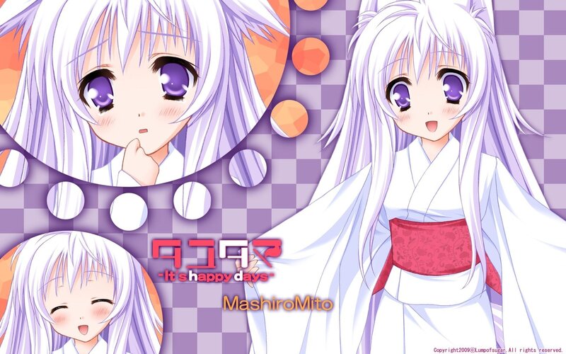 Anime girl in kimono