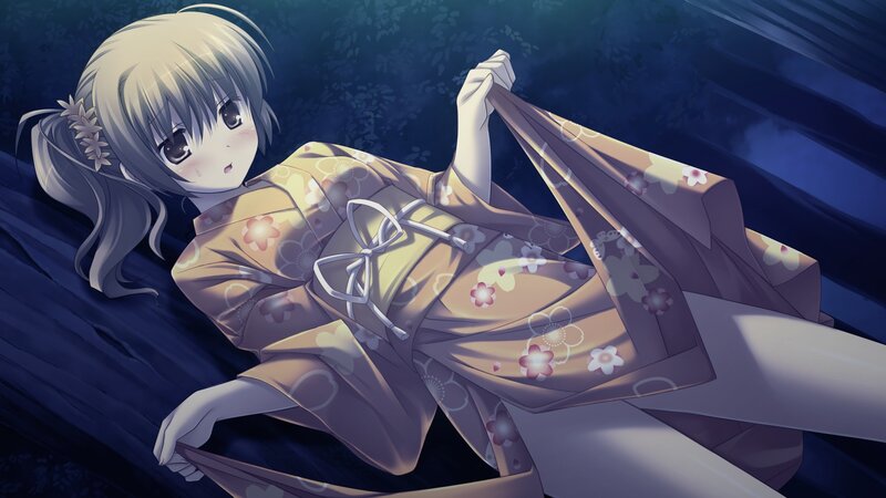 anime girl in kimono