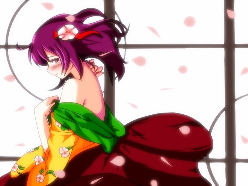 anime girl in kimono