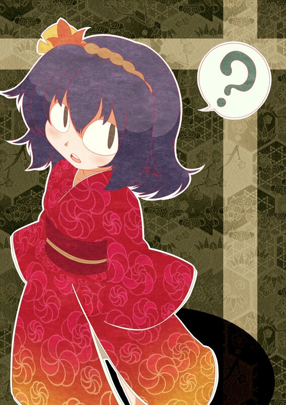 anime girl in kimono