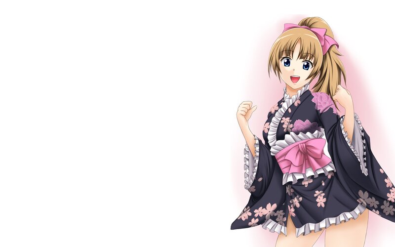 anime girl in kimono