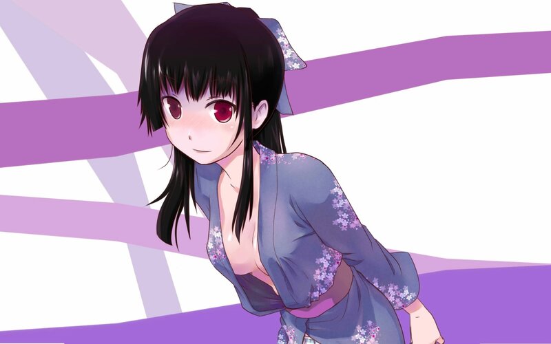 anime girl in kimono