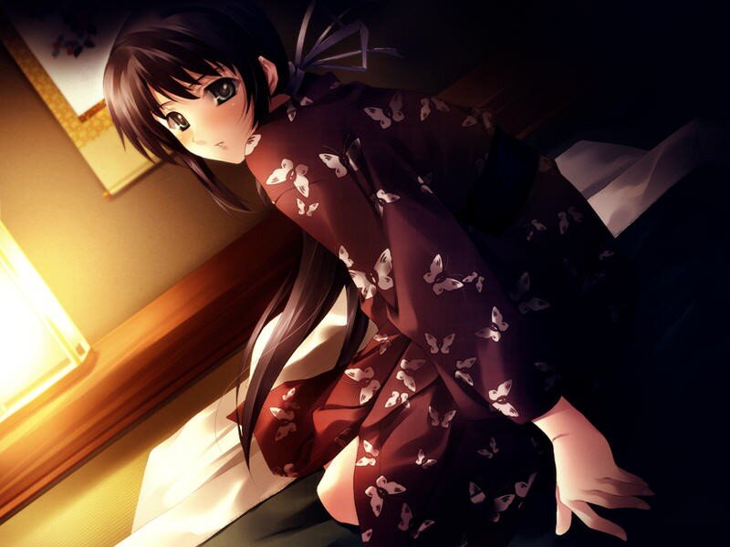 anime girl in kimono