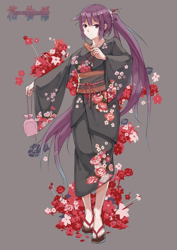 anime girl in kimono