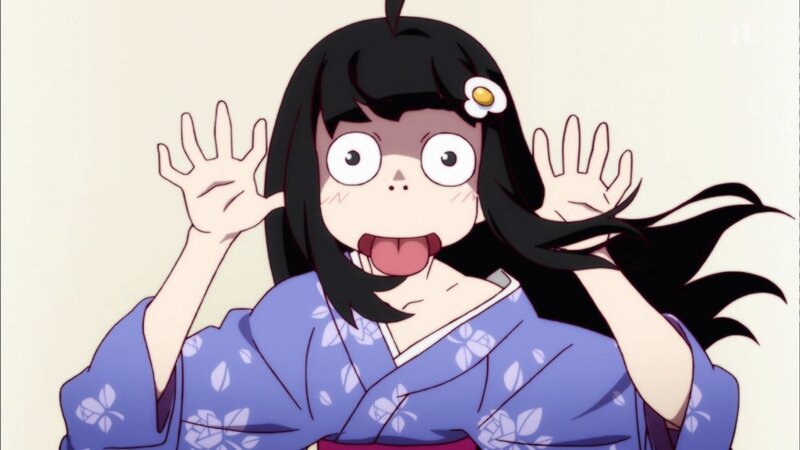 anime girl in kimono