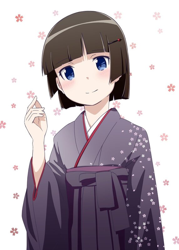 anime girl in kimono