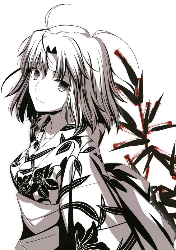 anime girl in kimono