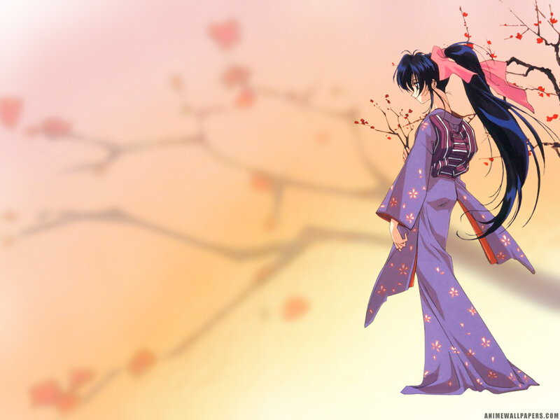 anime girl in kimono