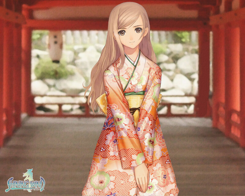 anime girl in kimono