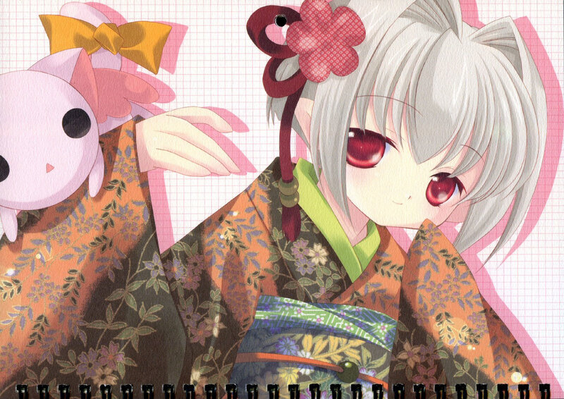 anime girl in kimono