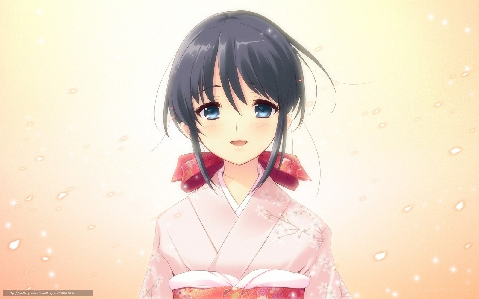 anime girl in kimono
