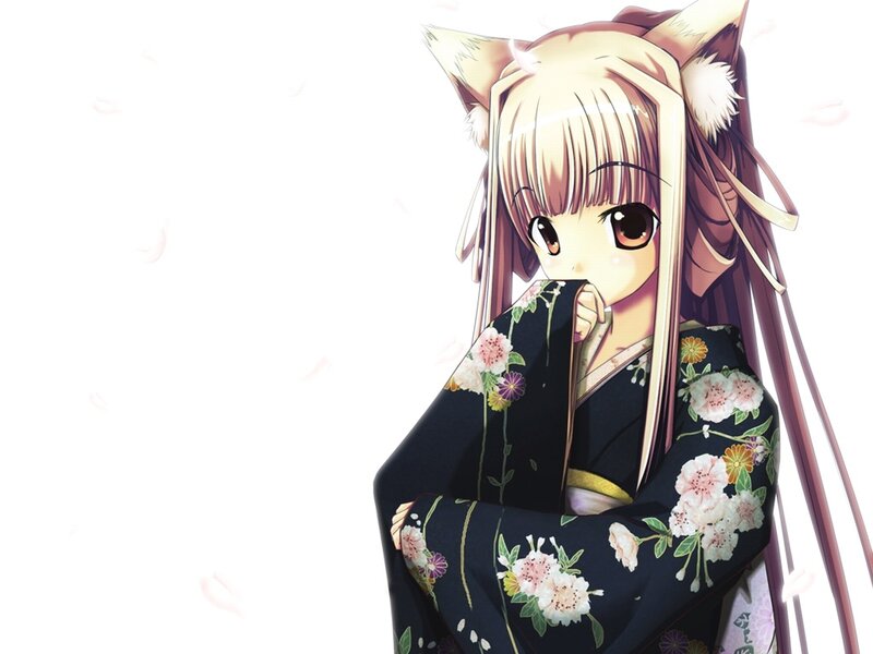 anime girl in kimono