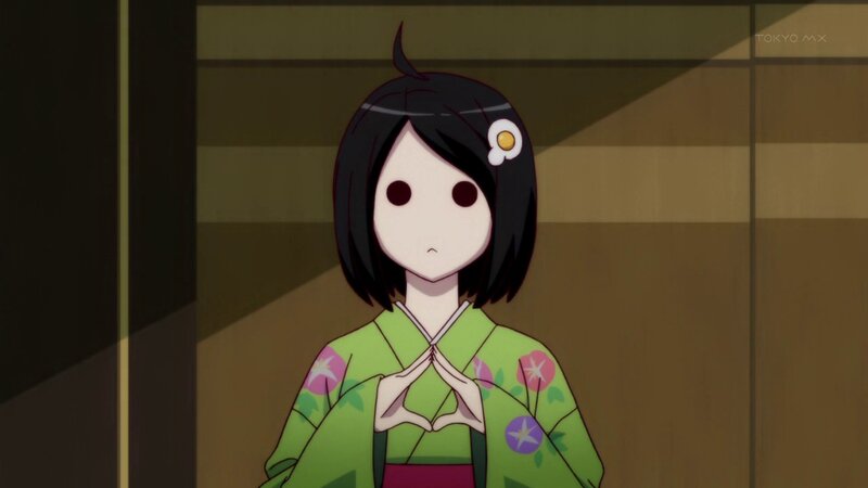 Anime Girl in Kimono — Green, Neutral