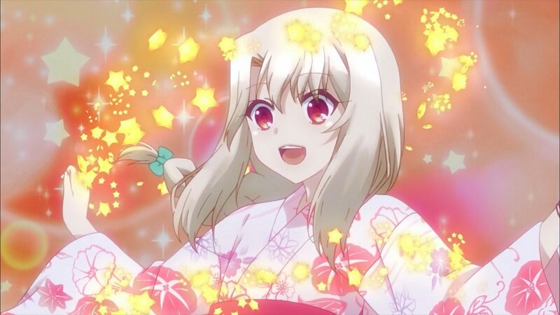 Anime Girl in Kimono — Pink, Joyful, Magical