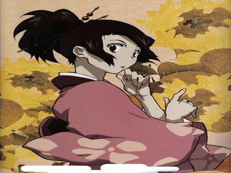 Anime Girl in Kimono — Yellow, Calm, Summer