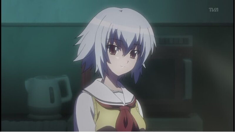 anime girl in kitchen