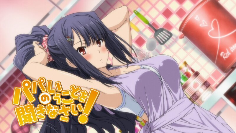 anime girl in kitchen