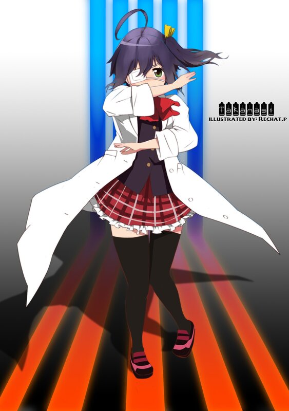 anime girl in lab coat