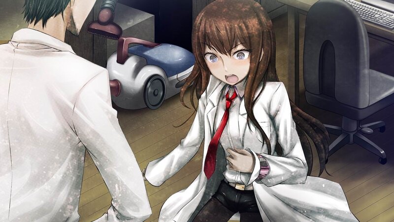 Anime girl in lab coat