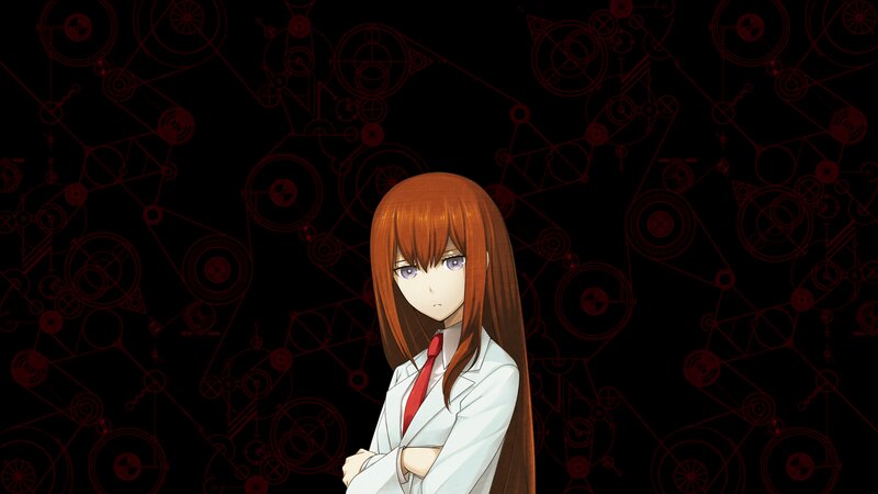 Anime Girl in Lab Coat — Black, Serious