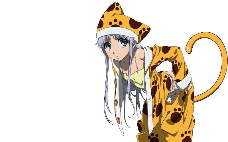 anime girl in leopard costume
