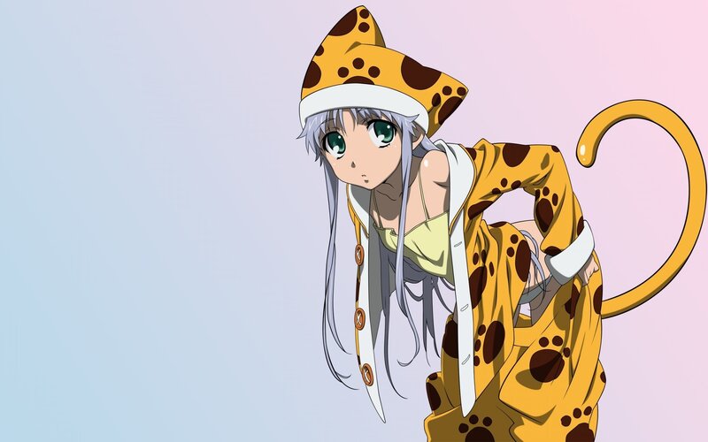 anime girl in leopard outfit