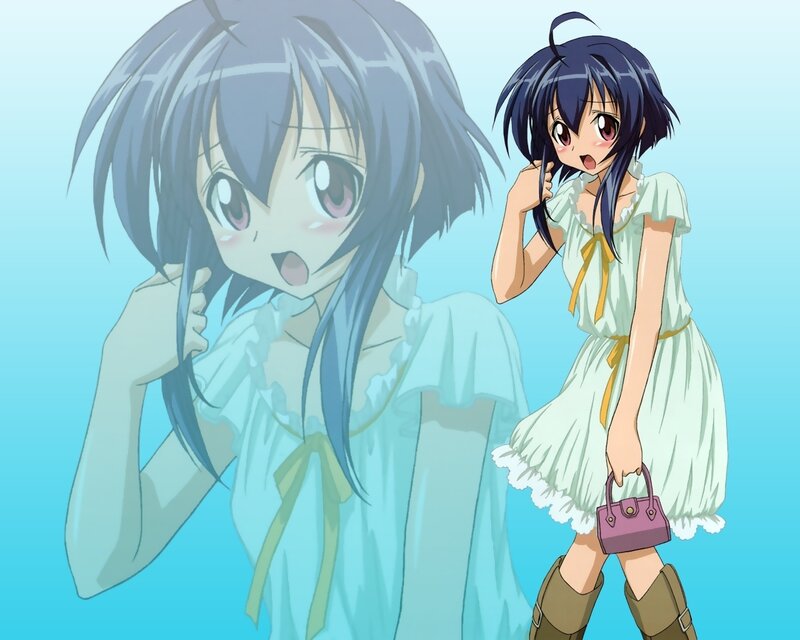 anime girl in light dress