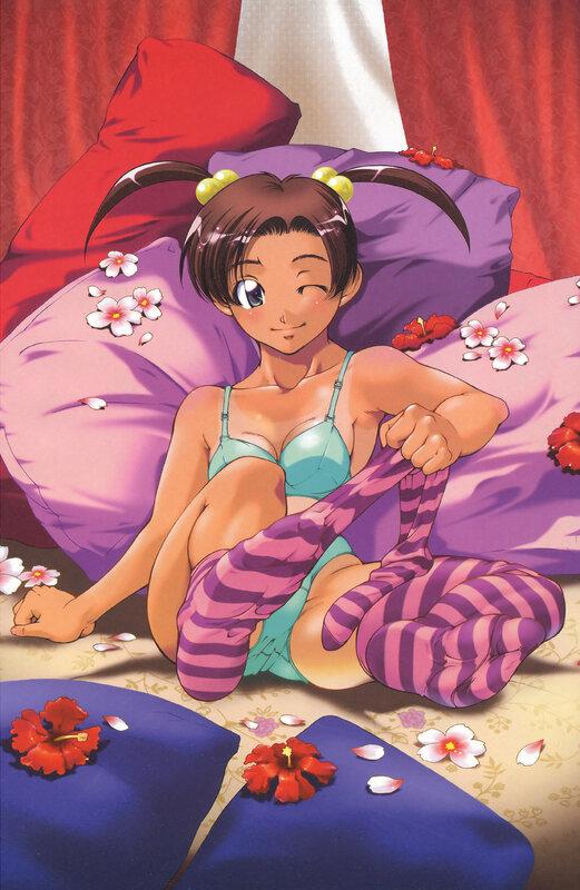 anime girl in lingerie