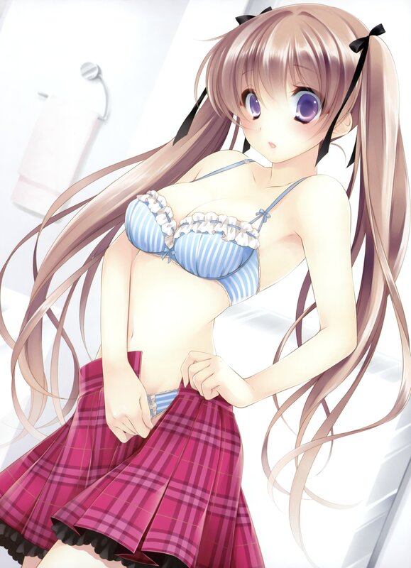 Anime Girl in Lingerie — Pink, Innocent