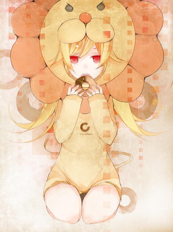 anime girl in lion costume