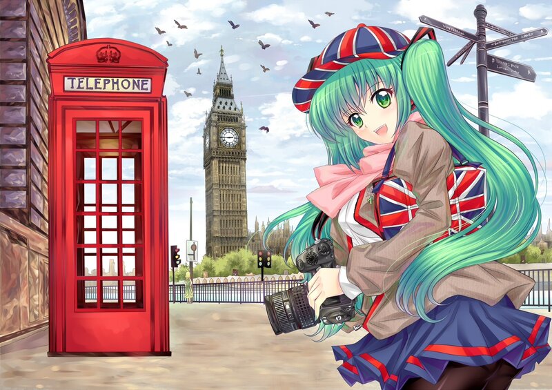 anime girl in London