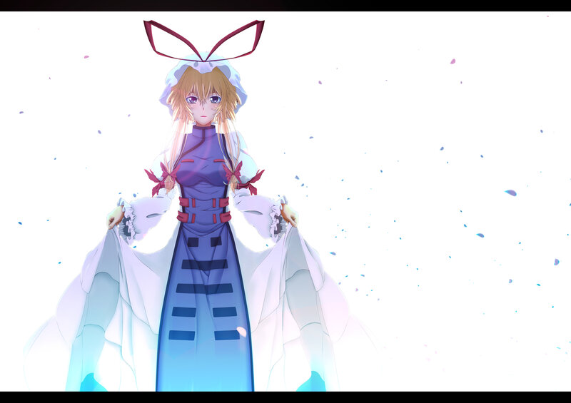 Anime Girl in Long Dress