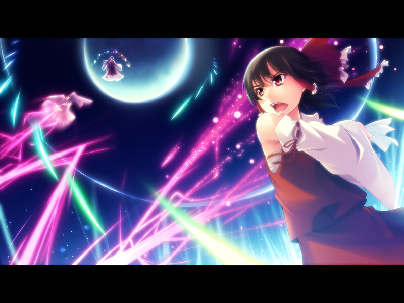 anime girl in magical battle
