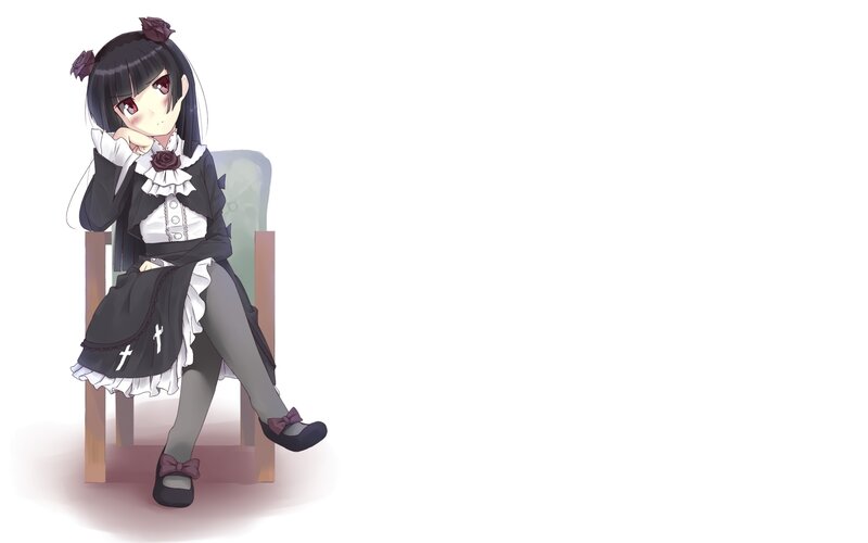anime girl in maid outfit