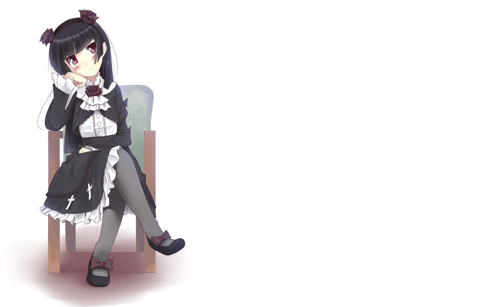 anime girl in maid outfit