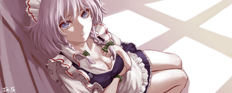 anime girl in maid outfit