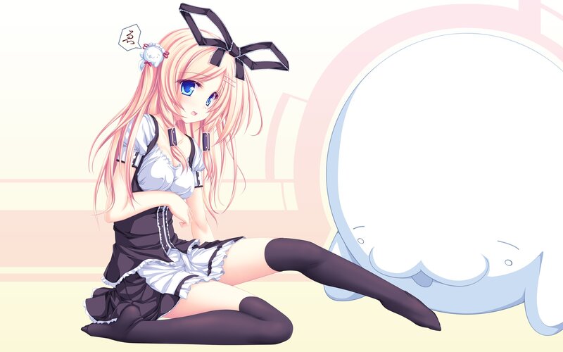anime girl in maid outfit