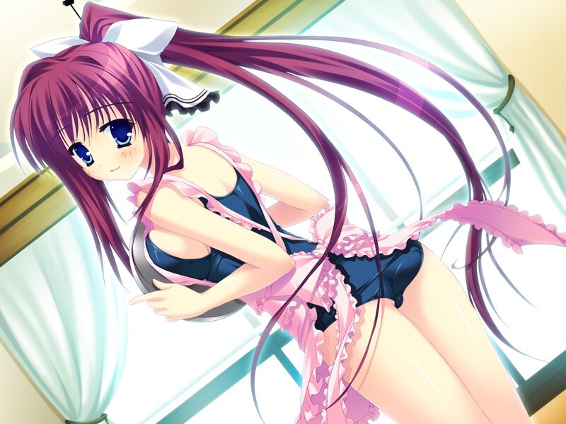 anime girl in maid outfit