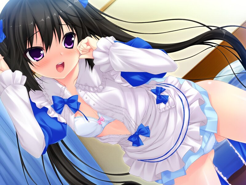 anime girl in maid outfit