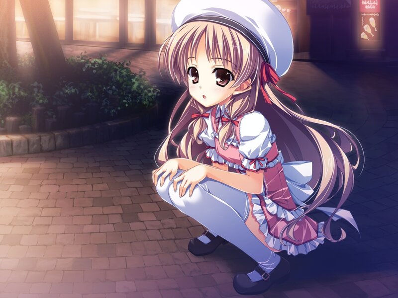 anime girl in maid outfit