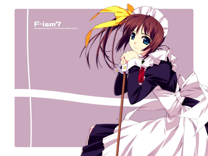 anime girl in maid outfit