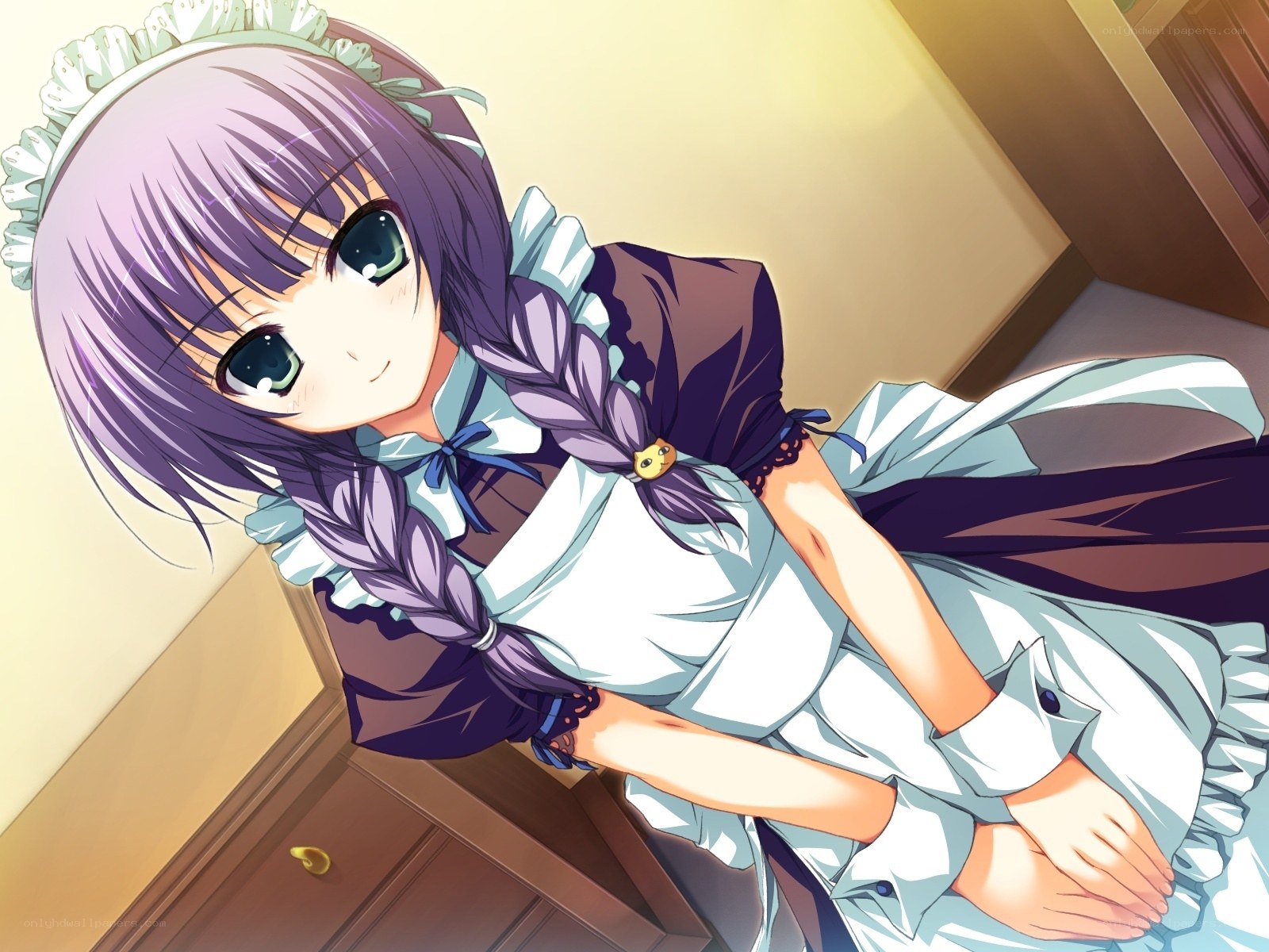 anime girl in maid outfit