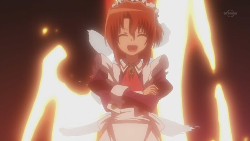 anime girl in maid outfit