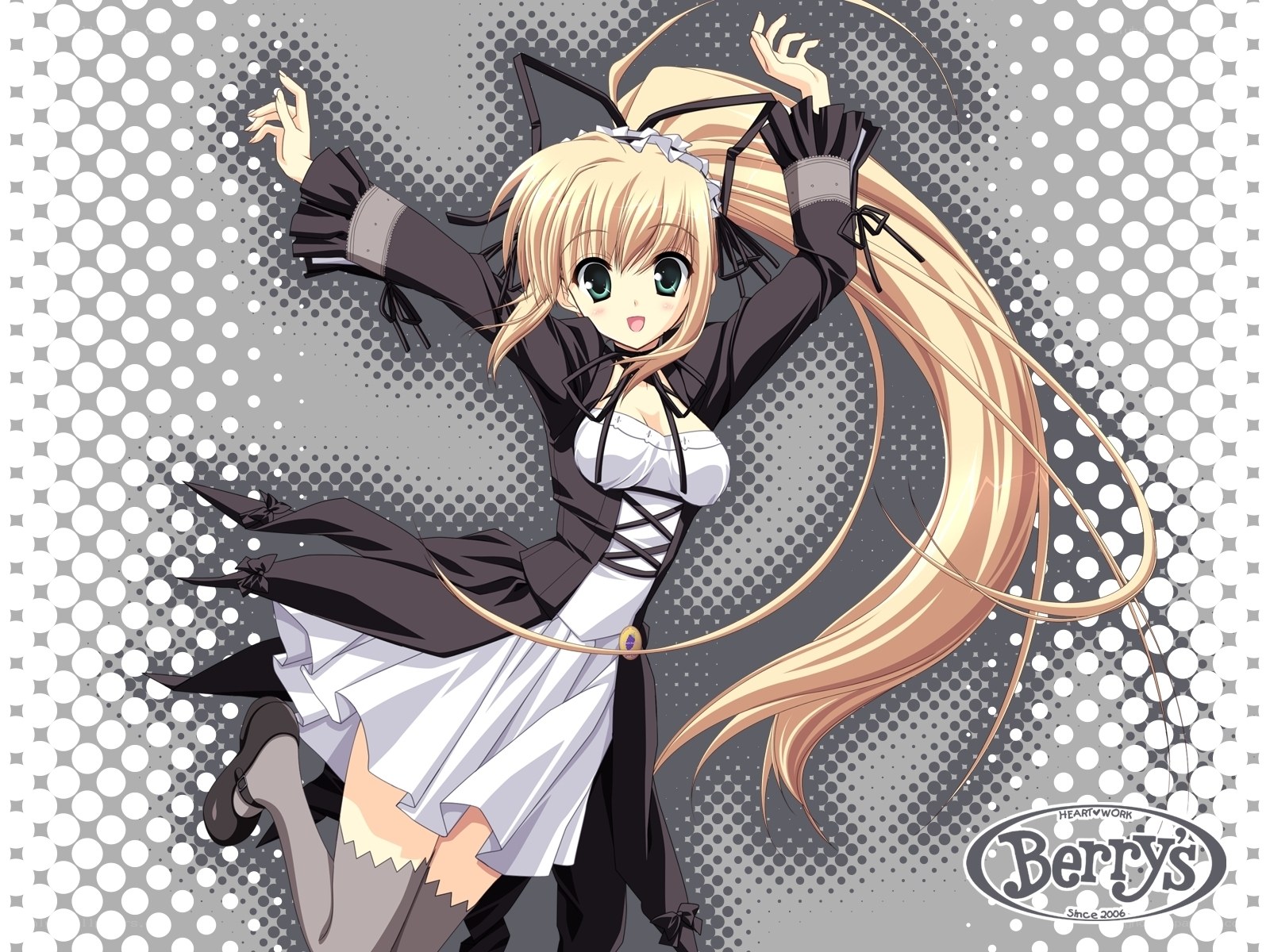 anime girl in maid outfit