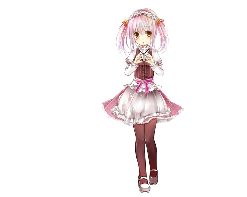 anime girl in maid outfit