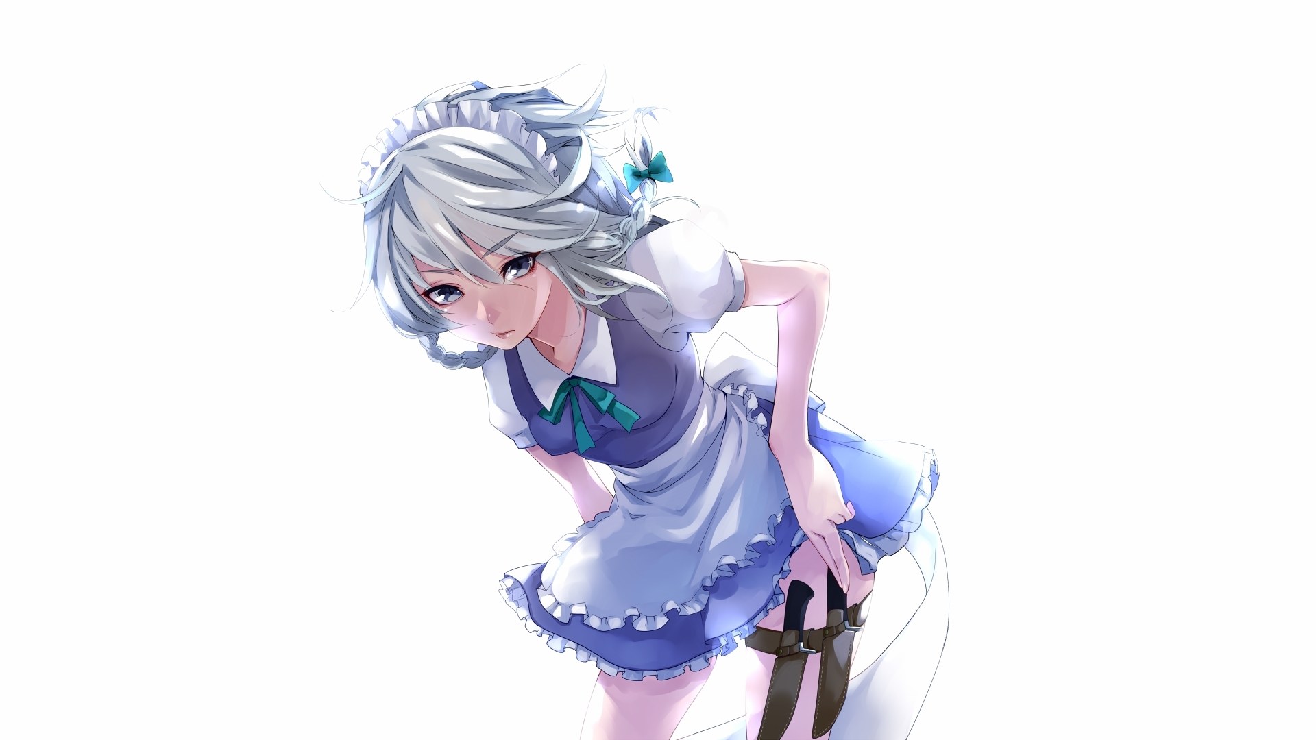 anime girl in maid outfit