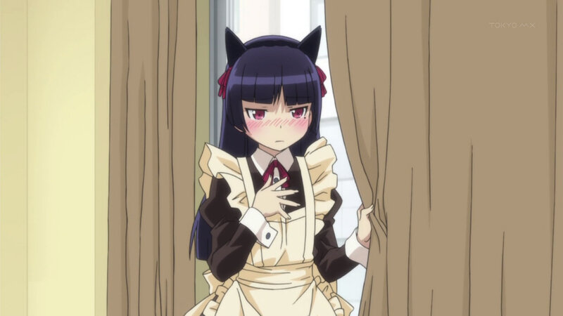 anime girl in maid outfit