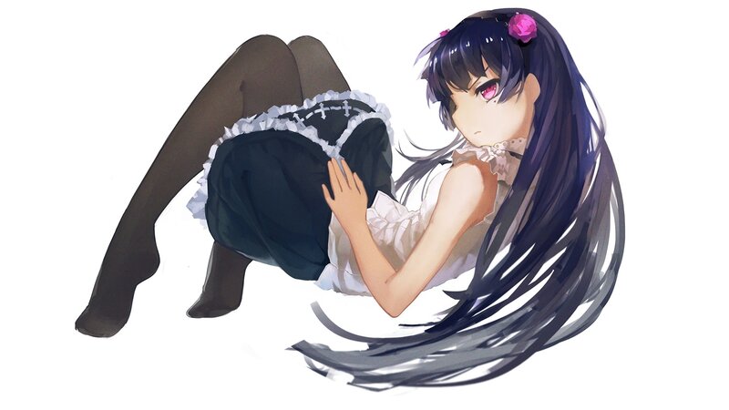 anime girl in maid outfit
